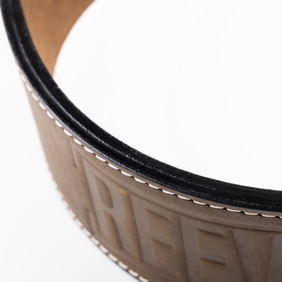 Reeva Bruin Lederen Powerlift Riem XL - Afbeelding 4